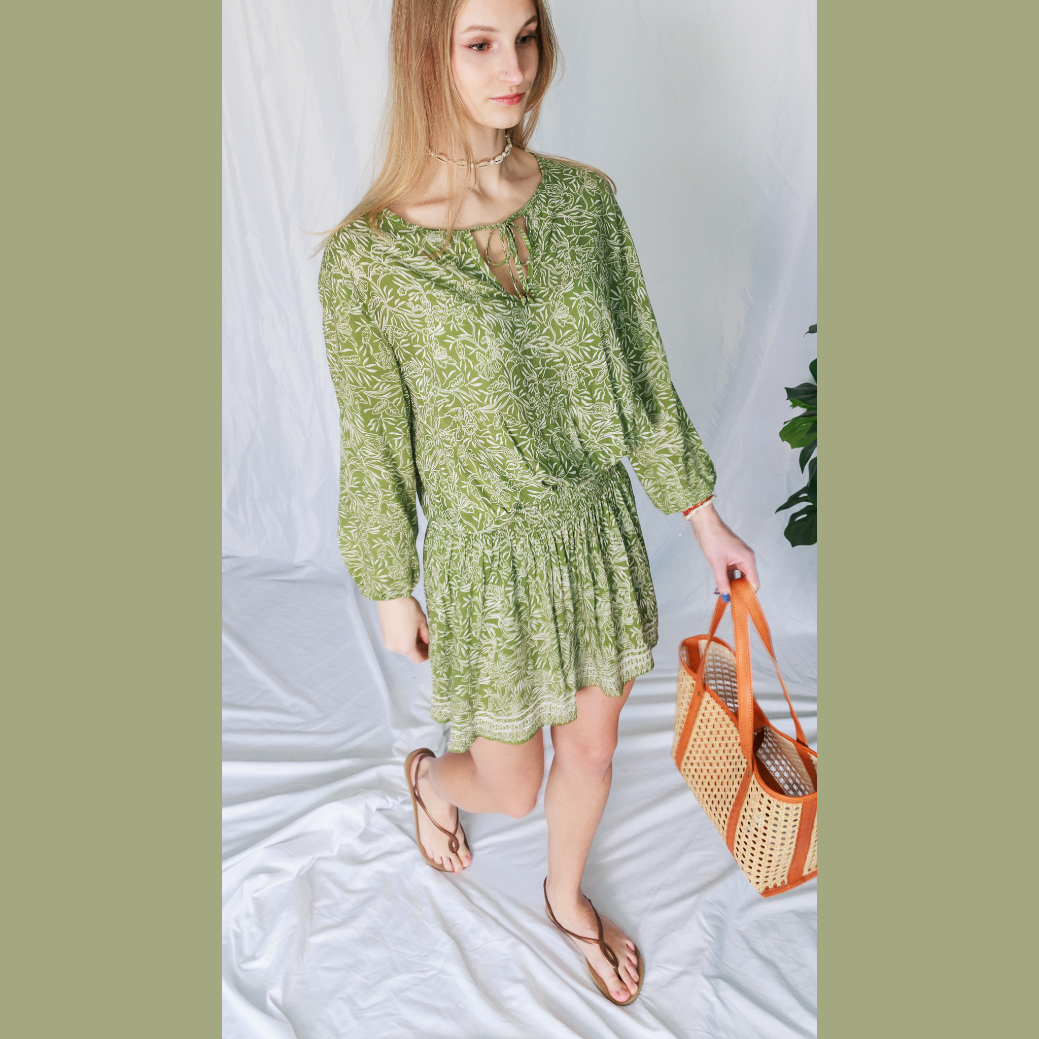 Canggu Dress - Sage green