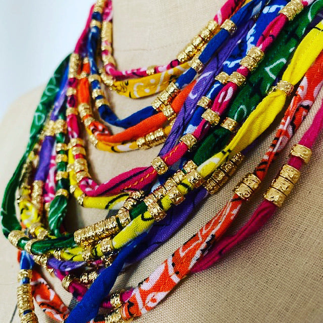 Vintage Bandana Necklace