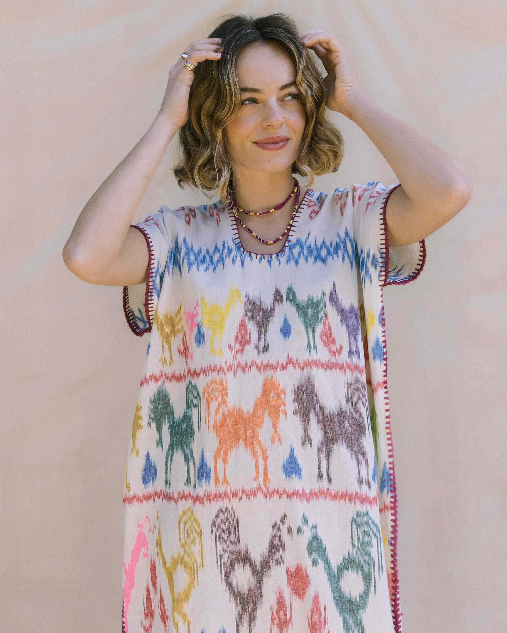 Handloomed Ikat Kaftan No 4