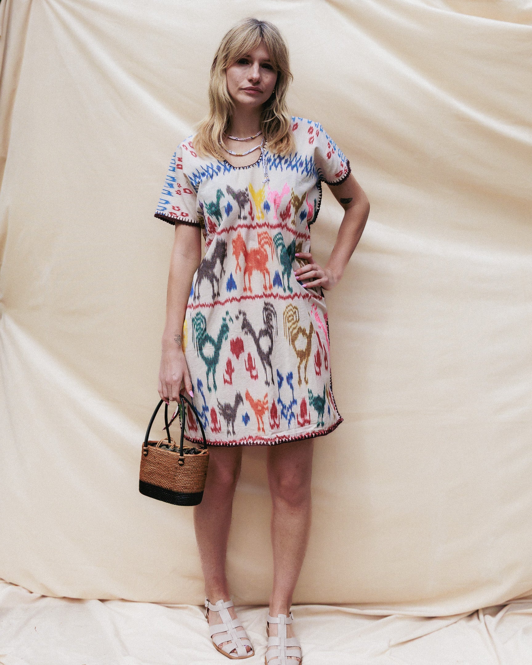 Handloomed Ikat Kaftan No 4