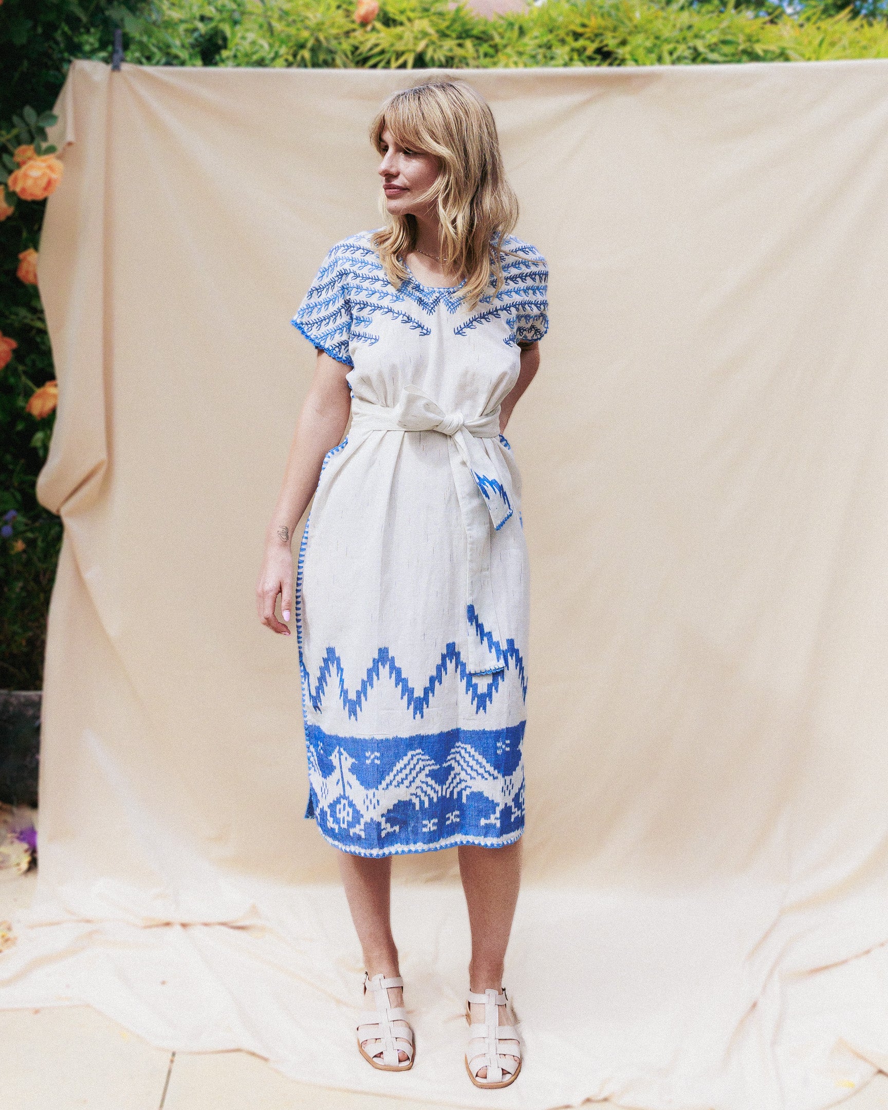 Handloomed ikat kaftan no 8