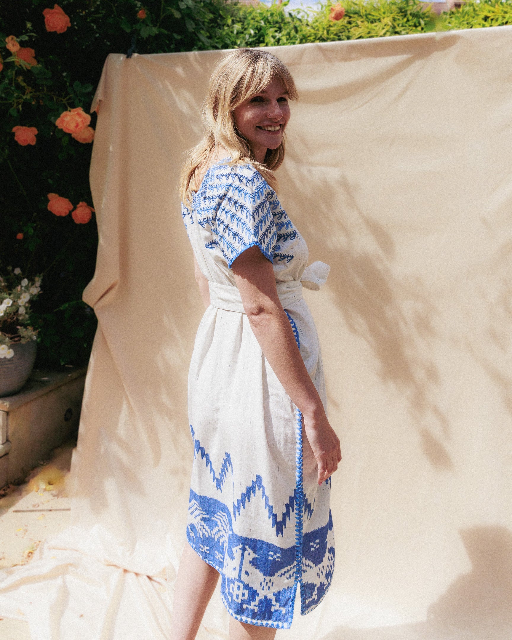 Handloomed ikat kaftan no 8