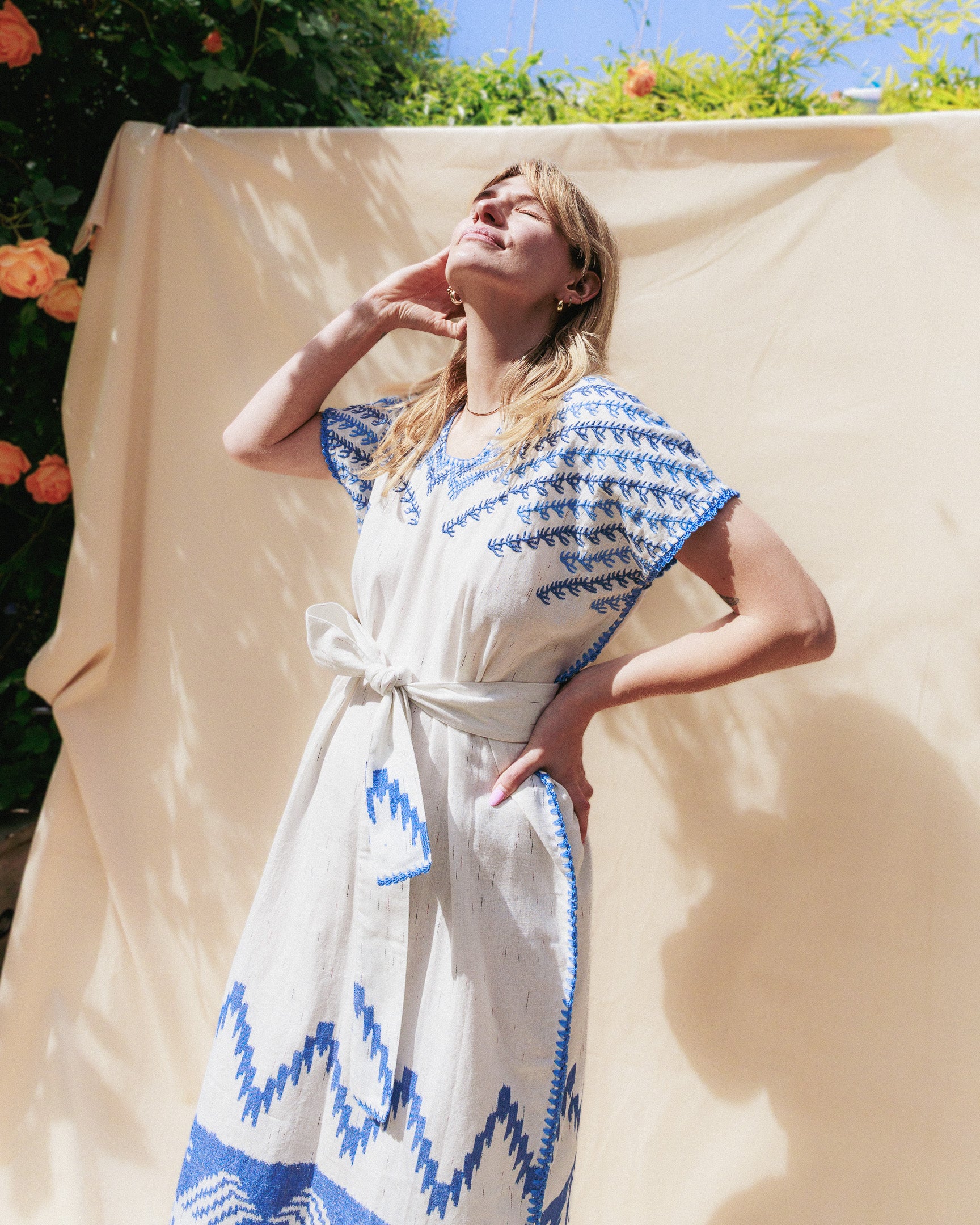 Handloomed ikat kaftan no 8