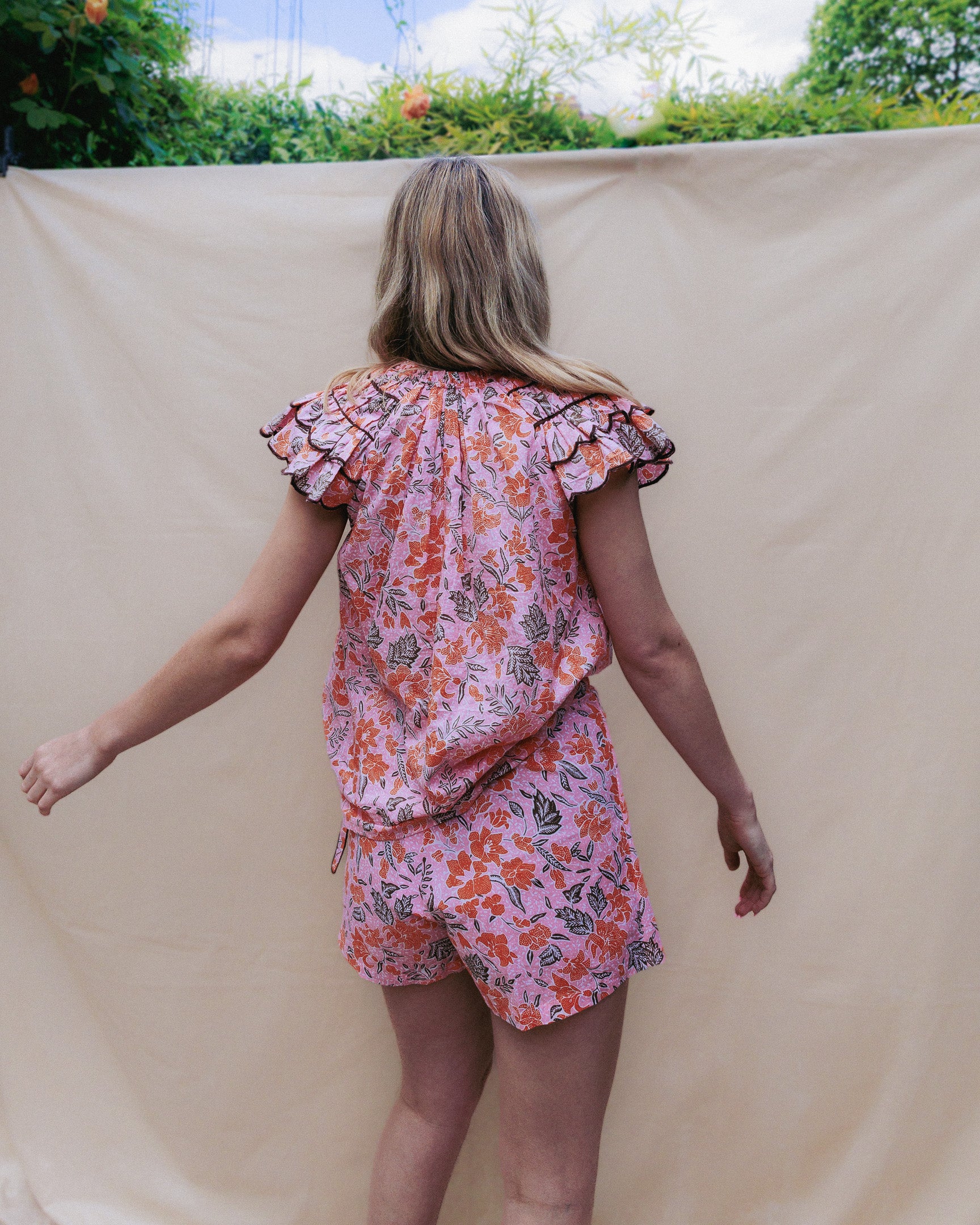 Batik Blouse - Powder Pink