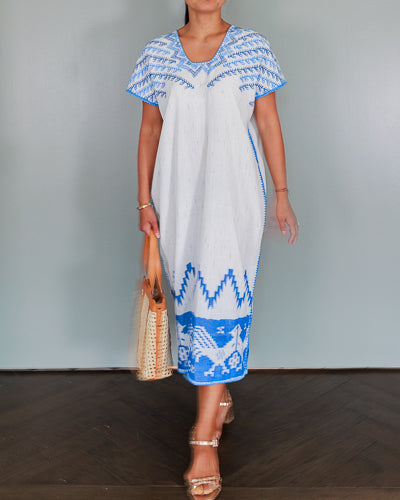 Handloomed ikat kaftan no 8