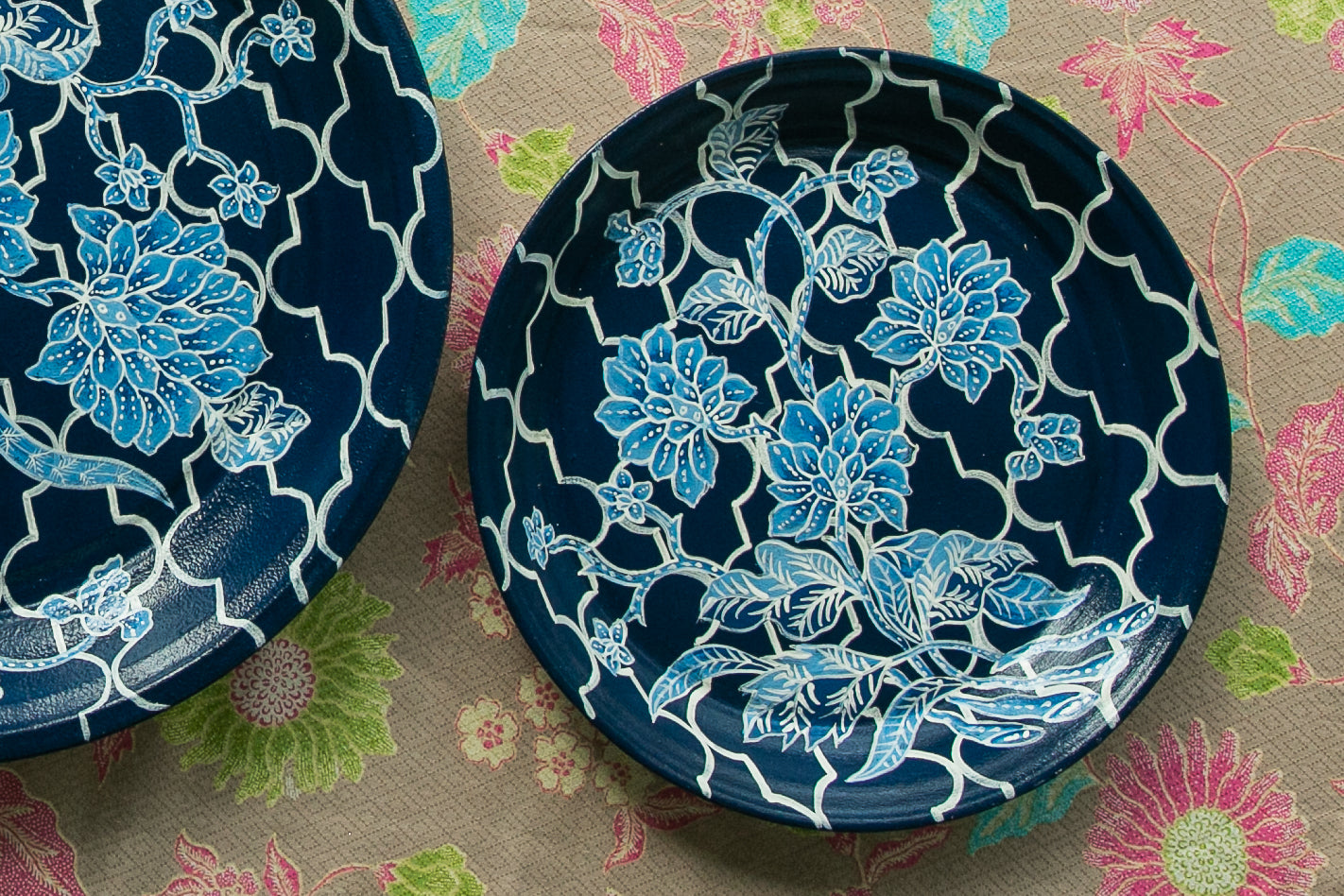 Blue Moroccan Tray